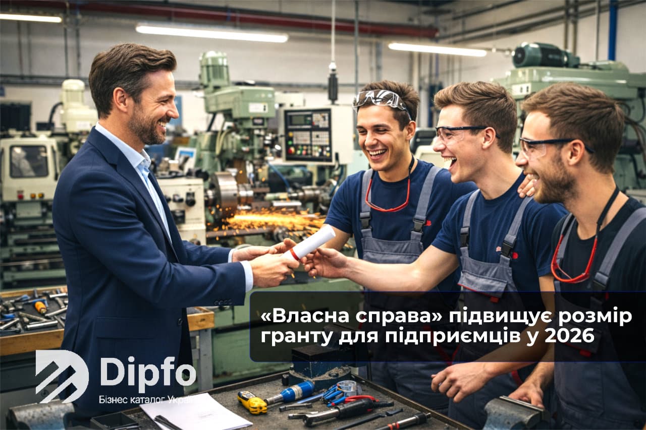 Програма Власна справа підвищує гранти для підприємців